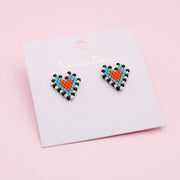 Topos Corazón en Mostacilla Miyuki Multicolor
