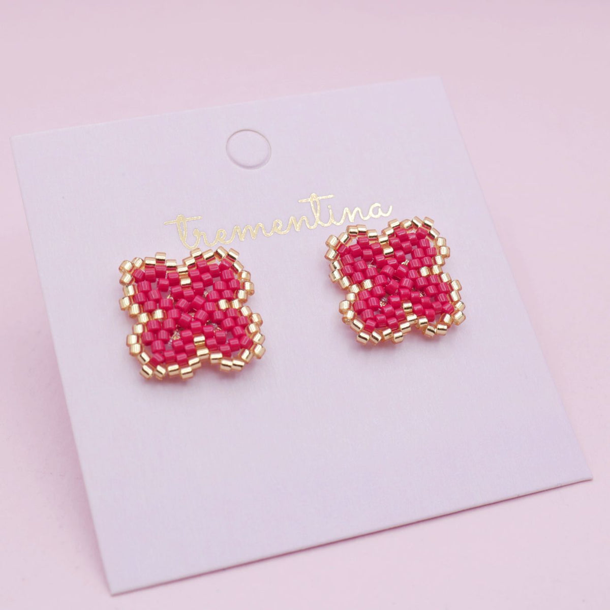 Topos Flor Miyuki Rojos