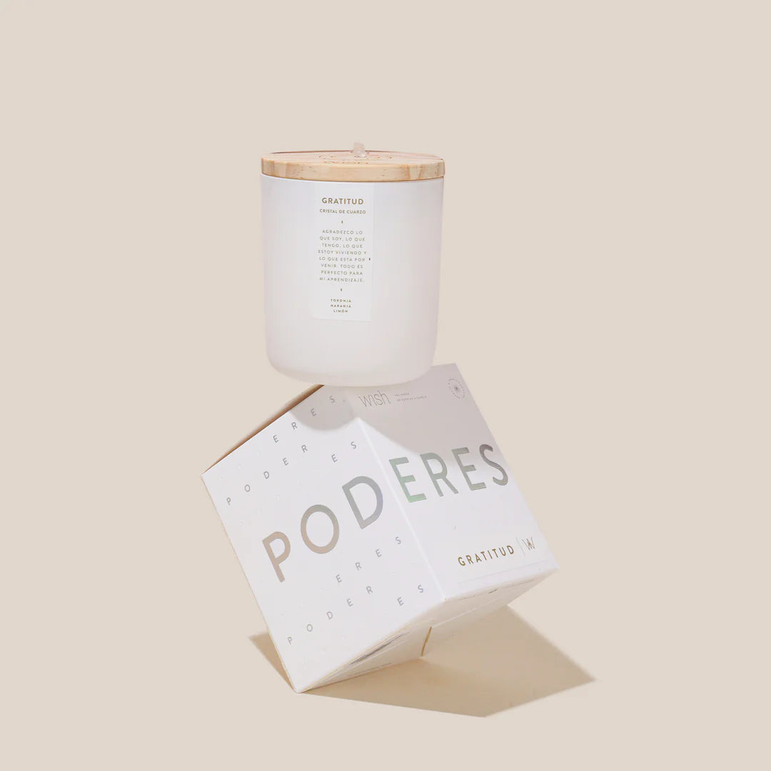 Vela Wish Blanca Gratitud