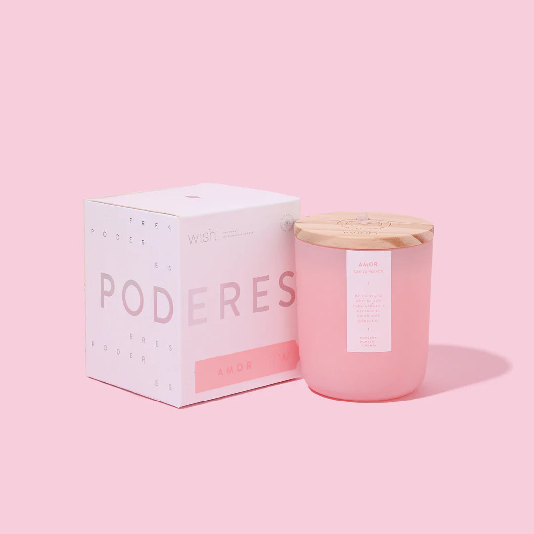 Vela Wish Rosada Amor