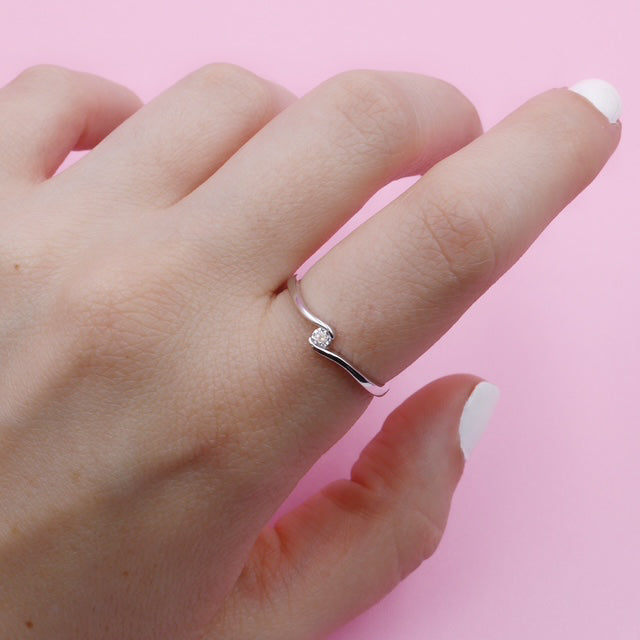 Anillo en plata Chispa Sutil