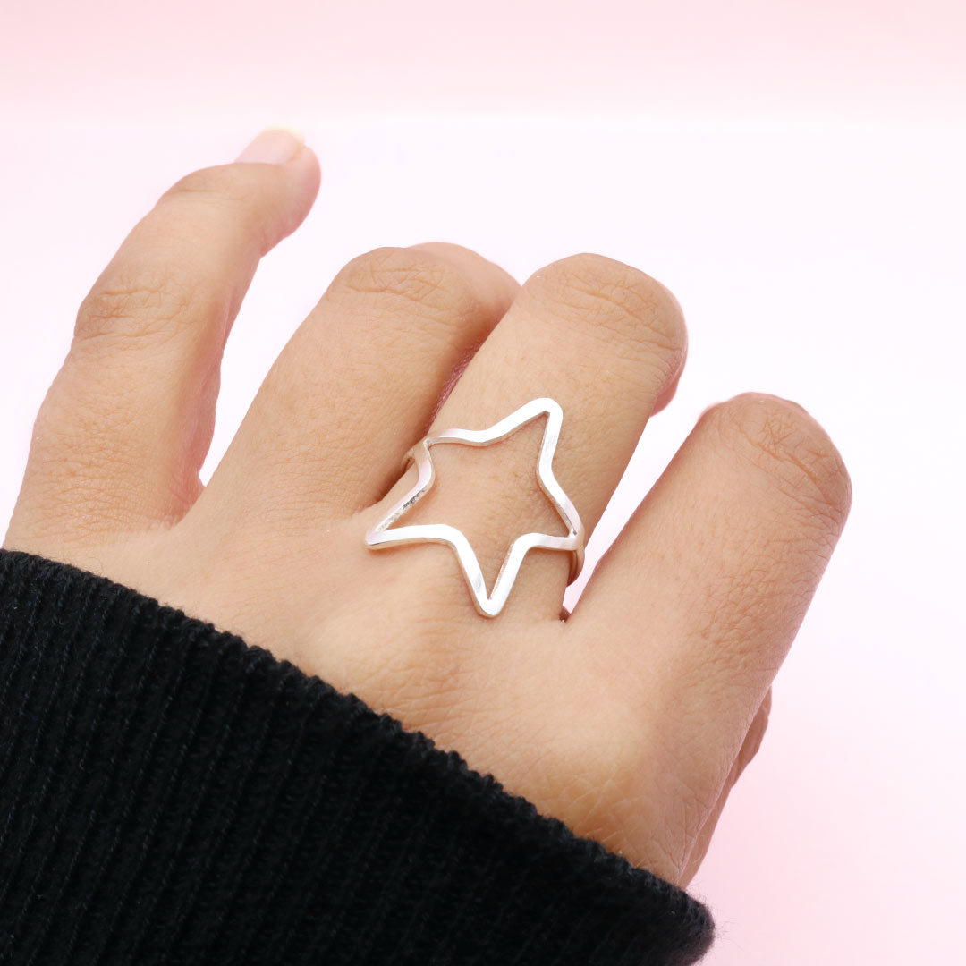 Anillo en Plata Estrella