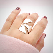 Anillo Marea De Plata