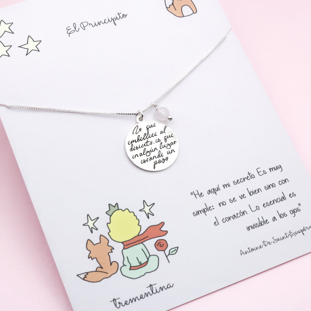 Collar de Plata Frase El Principito