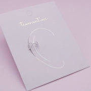 Earcuff Entrelazado en Plata