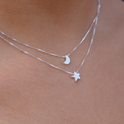 Set de Dos Collares en Plata  Anochecer