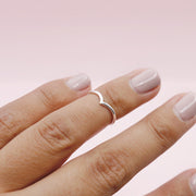 Anillo Midi Punta en Plata