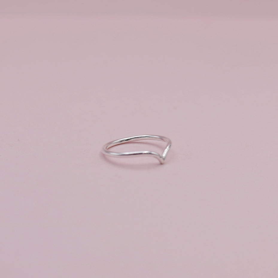 Anillo Midi Punta en Plata