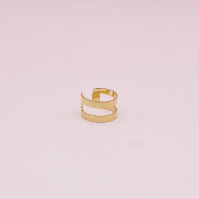 EarCuff Dorado Doble Calado Pequeño