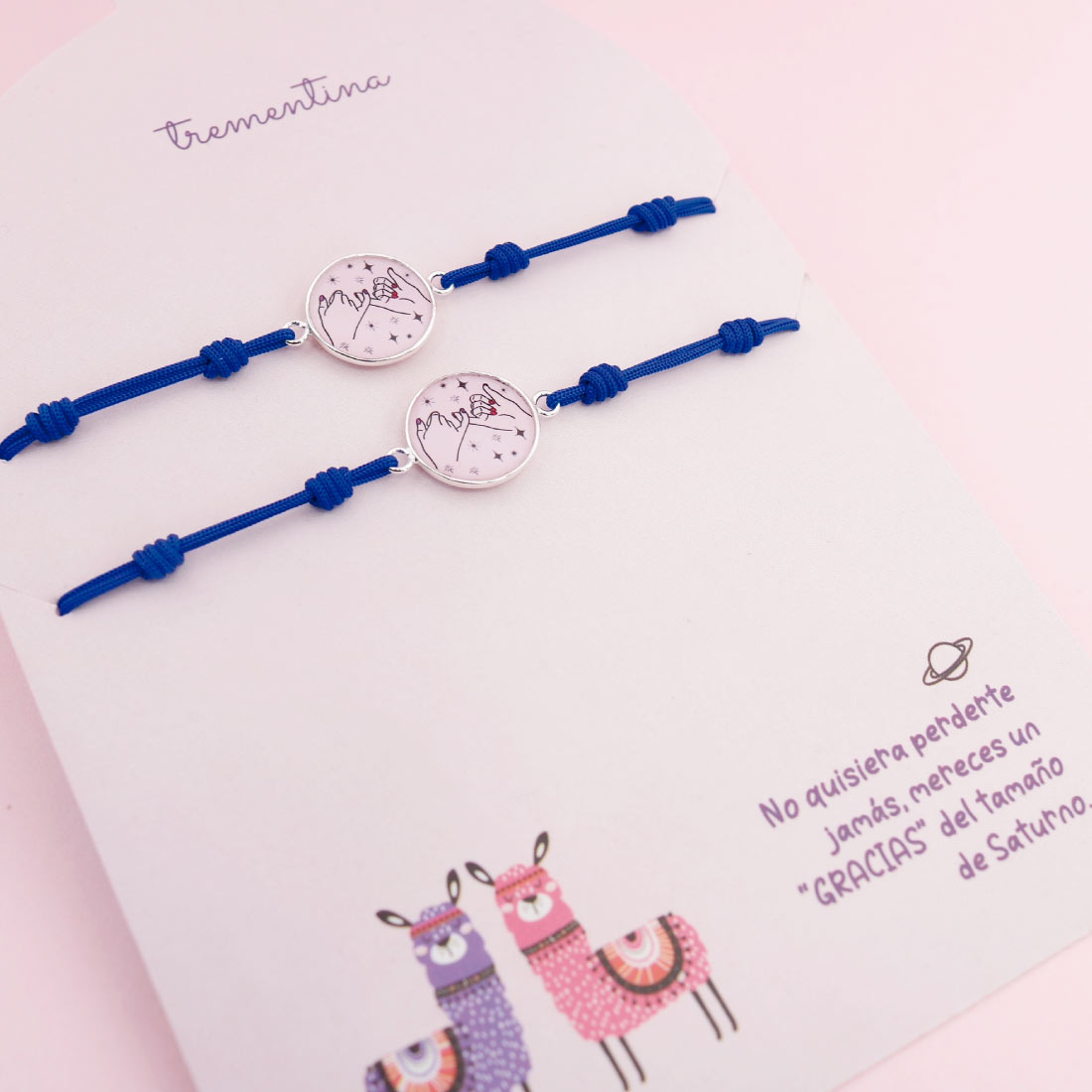 Set Pulseras  Better Together Pinky Promese