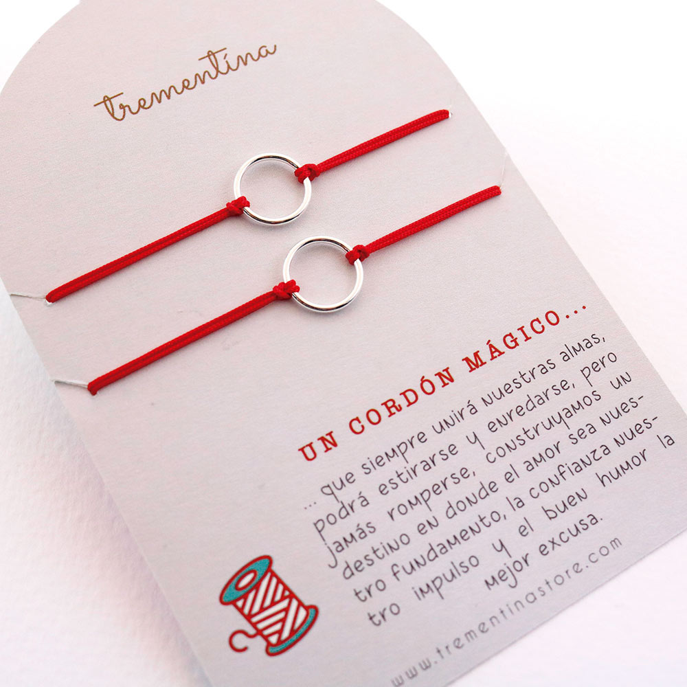 ❤️ Como hacer pulseras de hilo rojo del destino con tarjeta / Pulseras para  vender o regalar 