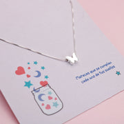 Collar Plata Mariposa